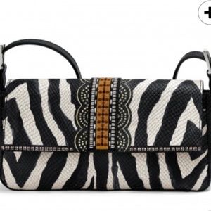Brighton Baguette Python Handbag